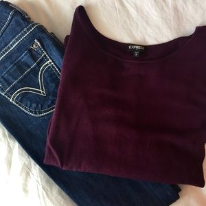 EXPRESS: light Purple Sweater
